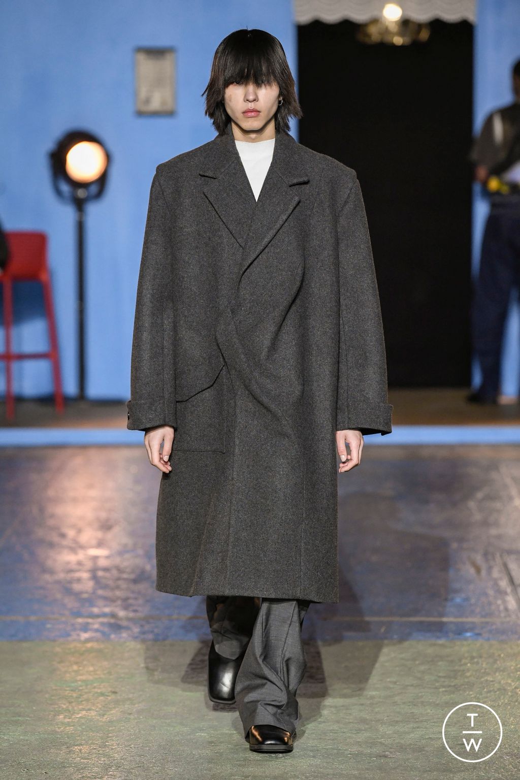 Fashion Week Paris Fall/Winter 2023 look 6 from the Bianca Saunders collection menswear