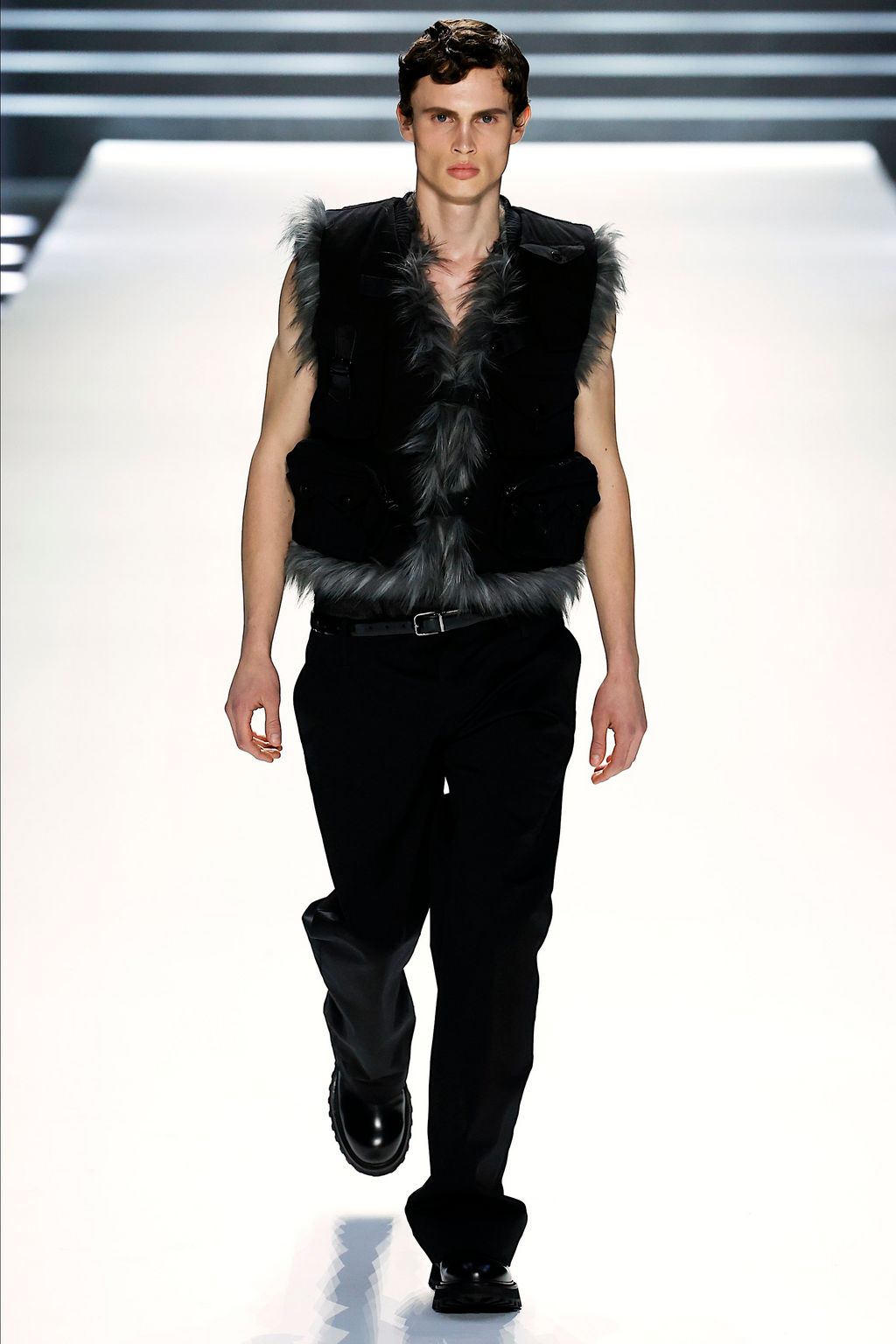 Fashion Week Milan Fall/Winter 2023 look 17 from the Dolce & Gabbana collection 男装