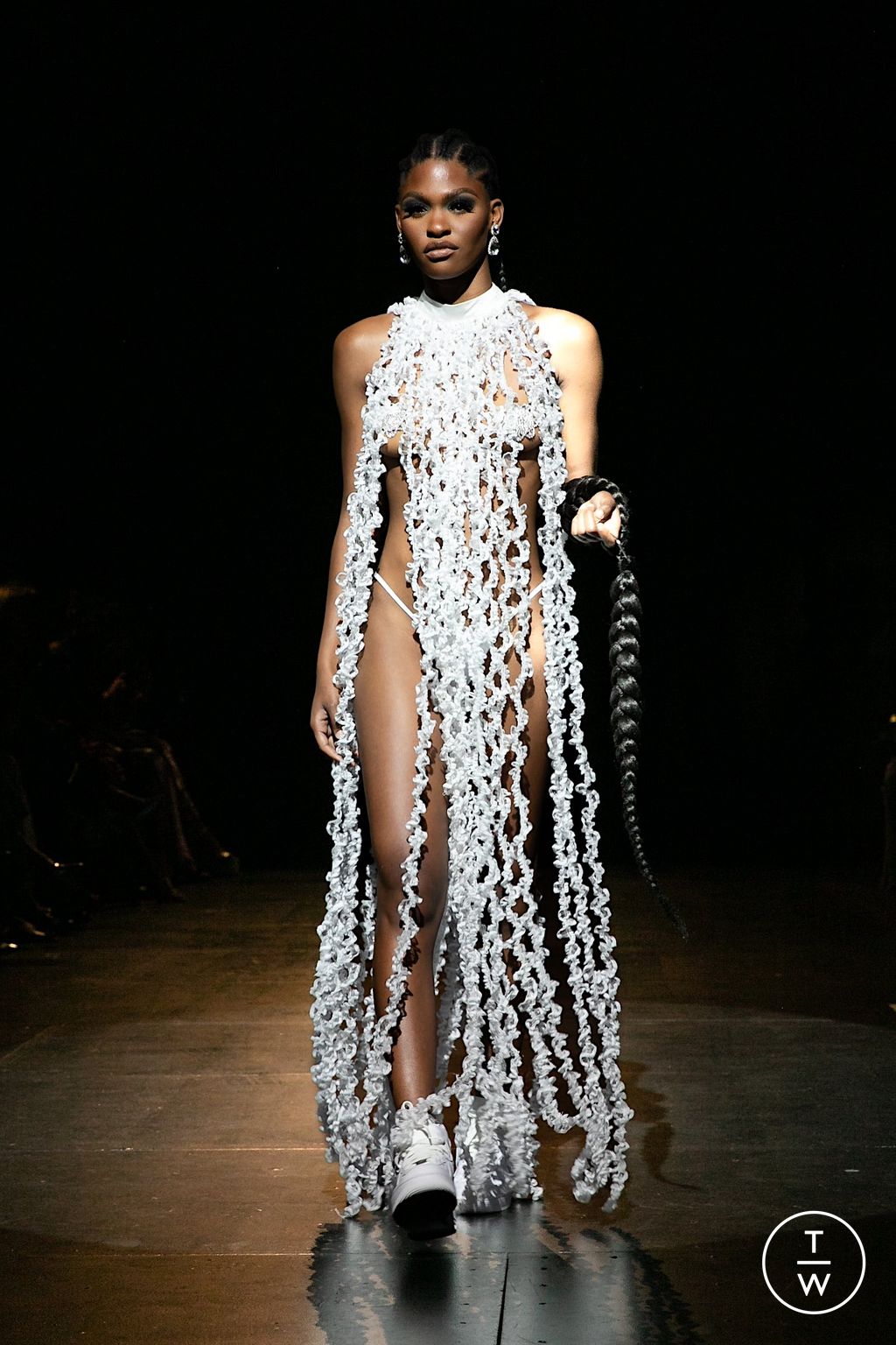 Fashion Week New York Spring/Summer 2023 look 1 from the Tia Adeola collection womenswear