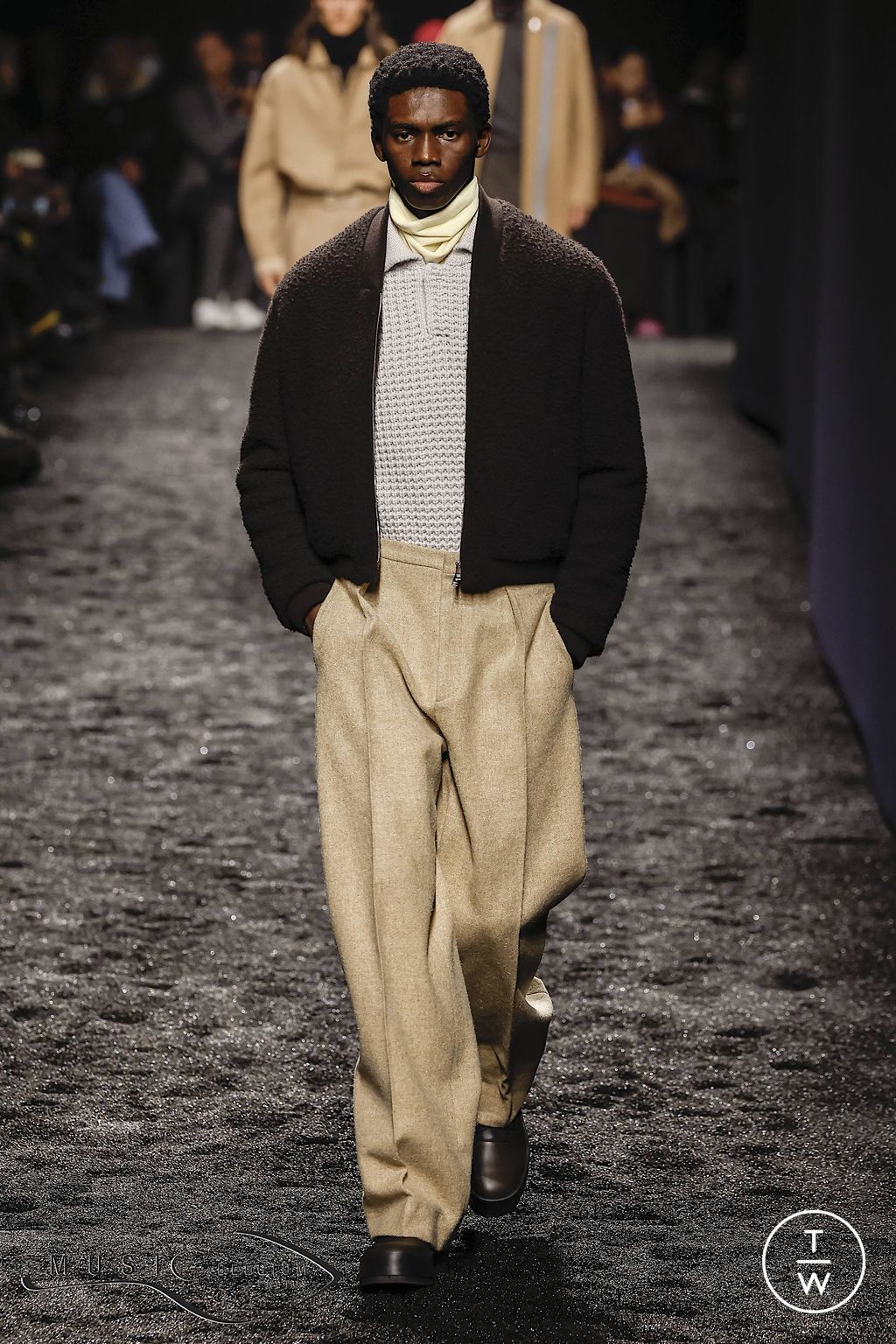 Fashion Week Milan Fall/Winter 2023 look 28 from the ZEGNA collection 男装