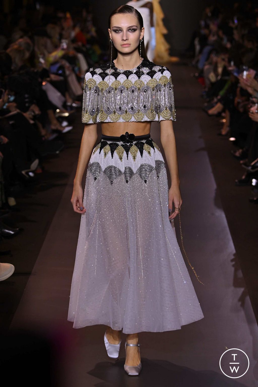 Fashion Week Paris Spring/Summer 2023 look 40 from the Georges Hobeika collection couture
