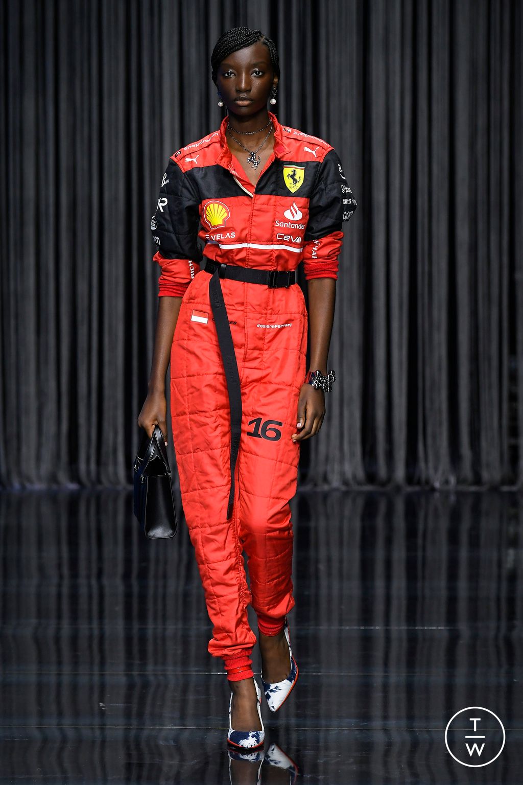 Fashion Week Milan Spring/Summer 2023 look 30 from the Ferrari collection womenswear