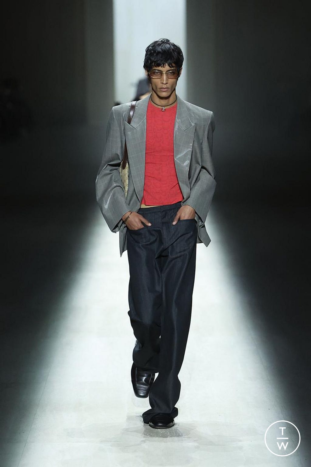 Fashion Week Milan Fall/Winter 2026 look 43 from the Gucci collection womenswear