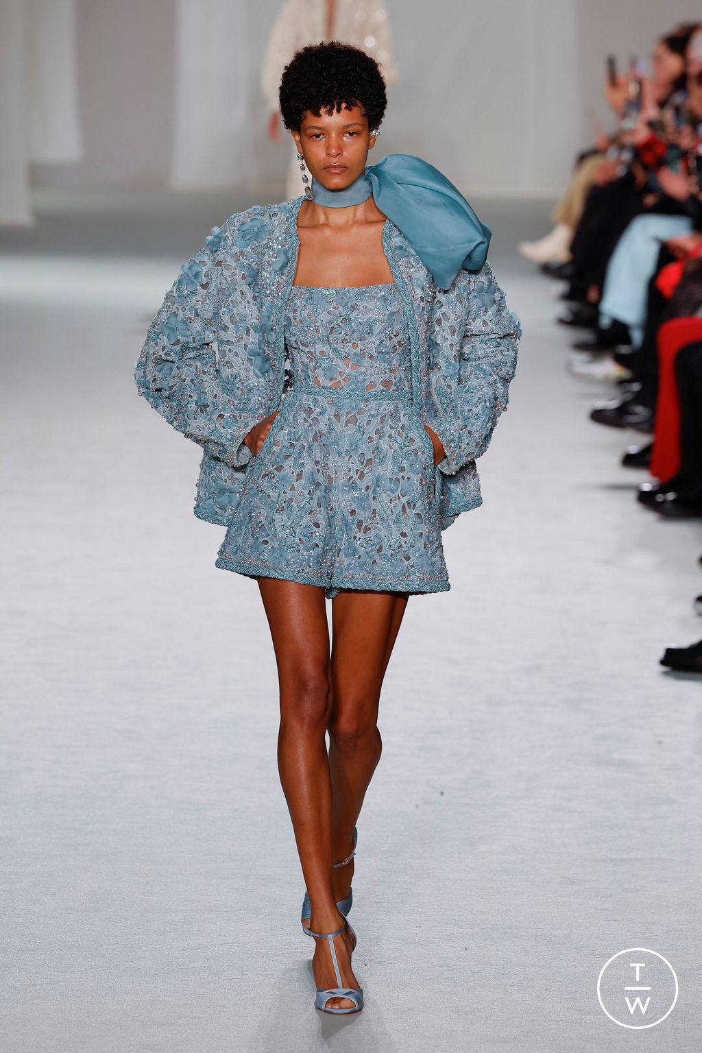 Fashion Week Paris Spring/Summer 2023 look 12 from the Elie Saab collection couture