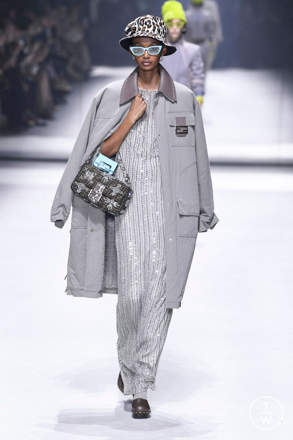 Fashion Week New York Resort 2023 look 2 from the Fendi collection womenswear