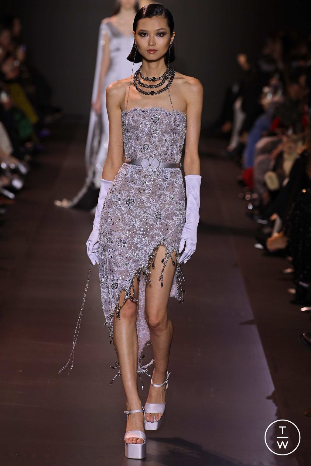 Fashion Week Paris Spring/Summer 2023 look 9 from the Georges Hobeika collection 高级定制