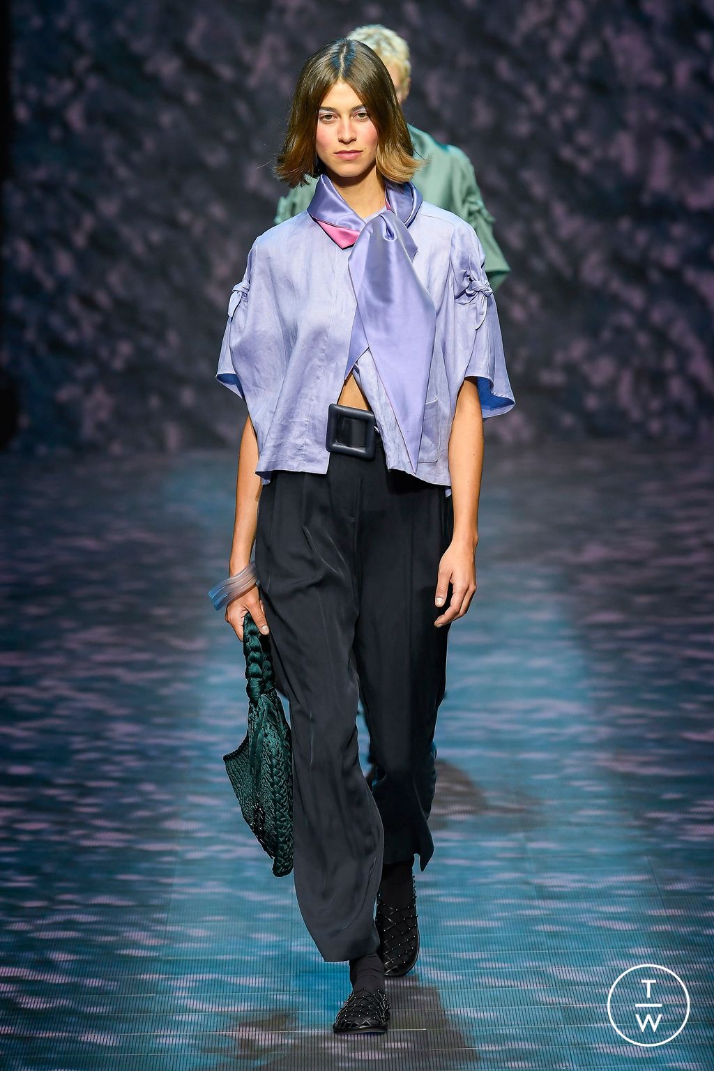 Fashion Week Milan Spring/Summer 2023 look 44 from the Emporio Armani collection womenswear