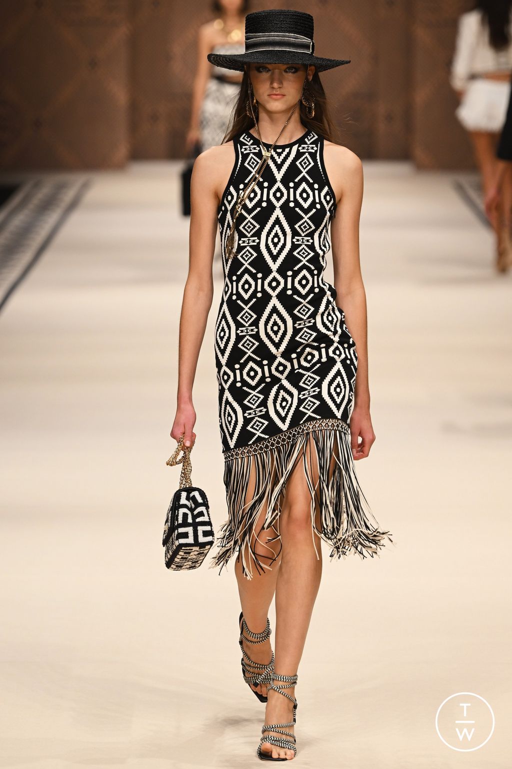 Fashion Week Milan Spring/Summer 2023 look 22 from the Elisabetta Franchi collection womenswear