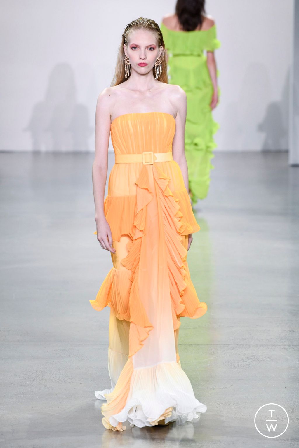 Fashion Week New York Spring/Summer 2023 look 21 from the Badgley Mischka collection womenswear