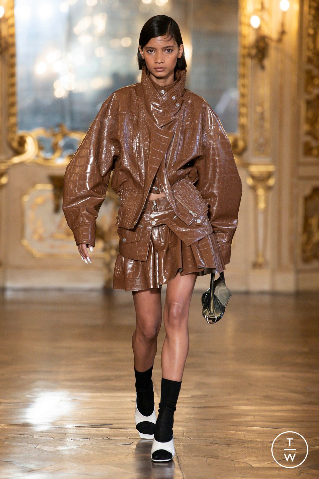 Fashion Week Milan Spring/Summer 2023 look 12 from the Trussardi collection 女装
