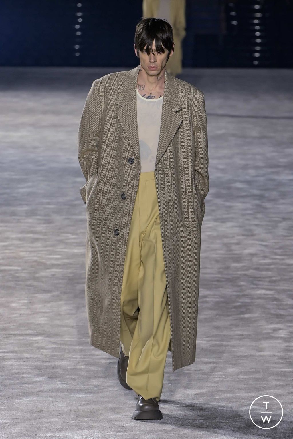 Fashion Week Paris Fall/Winter 2023 look 5 from the Ami collection menswear