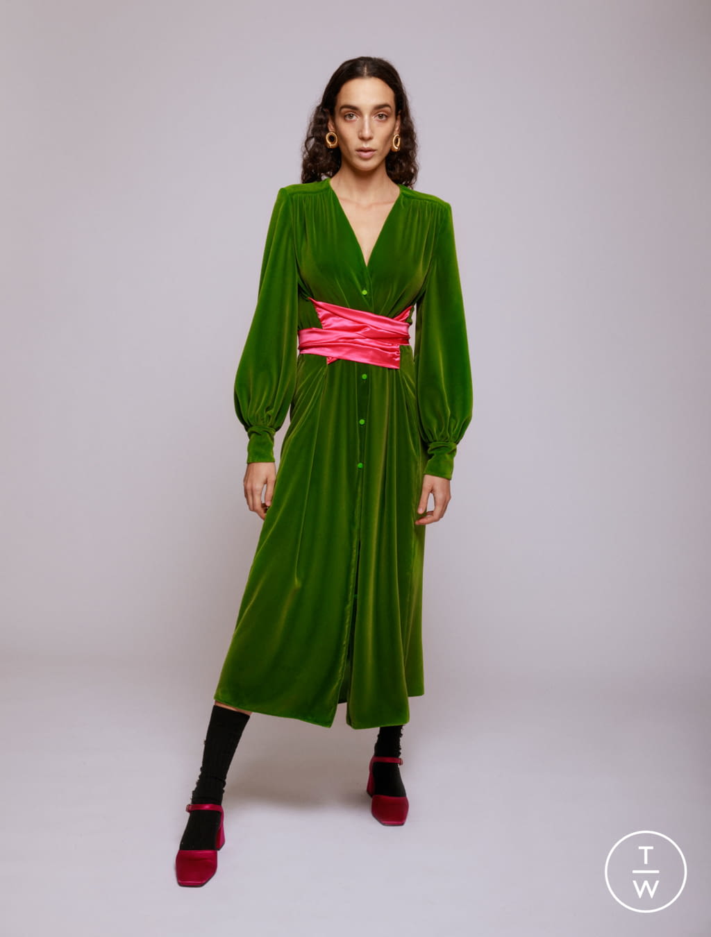 Fashion Week Milan Fall/Winter 2020 look 19 from the Vernisse collection womenswear
