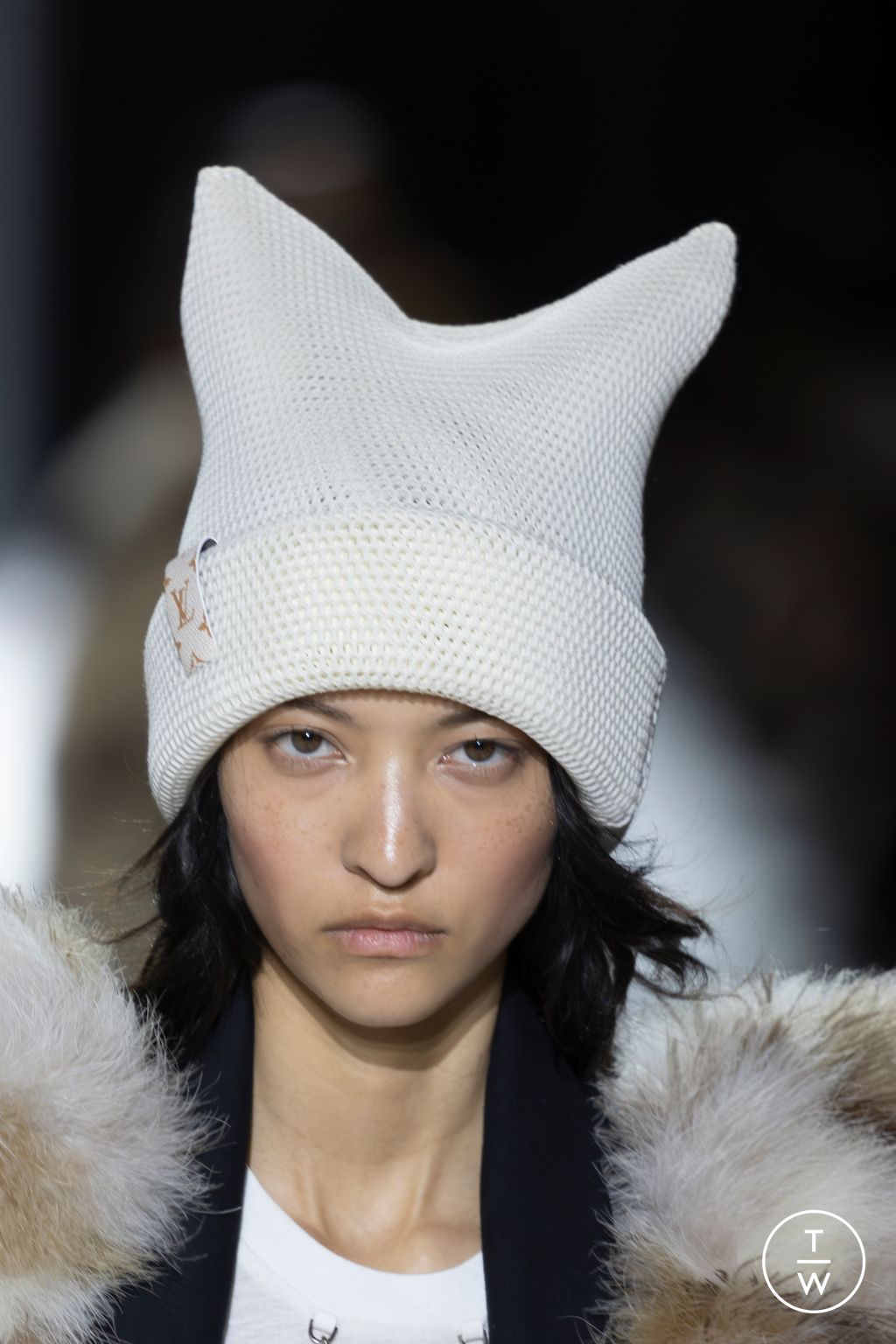 Fashion Week Paris Fall/Winter 2024 look 77 from the Louis Vuitton collection 女装配饰