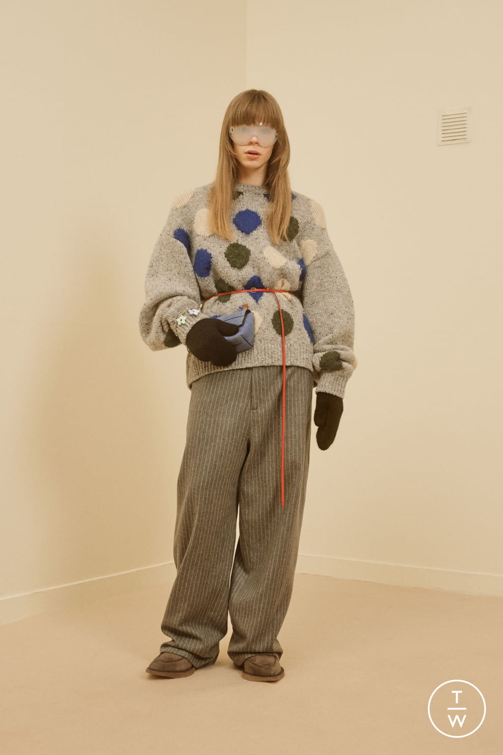 Fashion Week Paris Fall/Winter 2021 look 6 from the Acne Studios collection 男装
