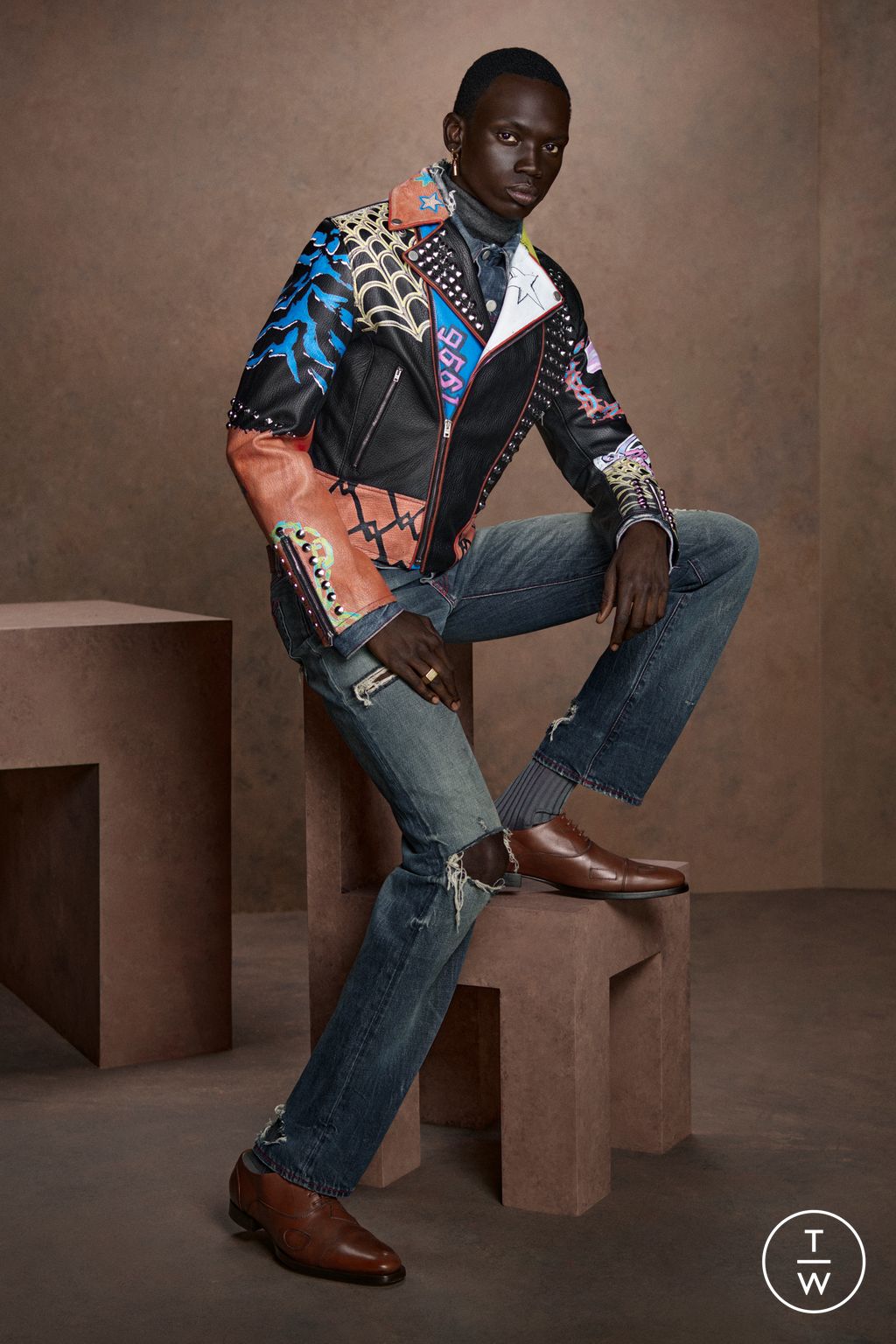 Fashion Week Paris Fall/Winter 2026 look 14 from the Acne Studios collection menswear