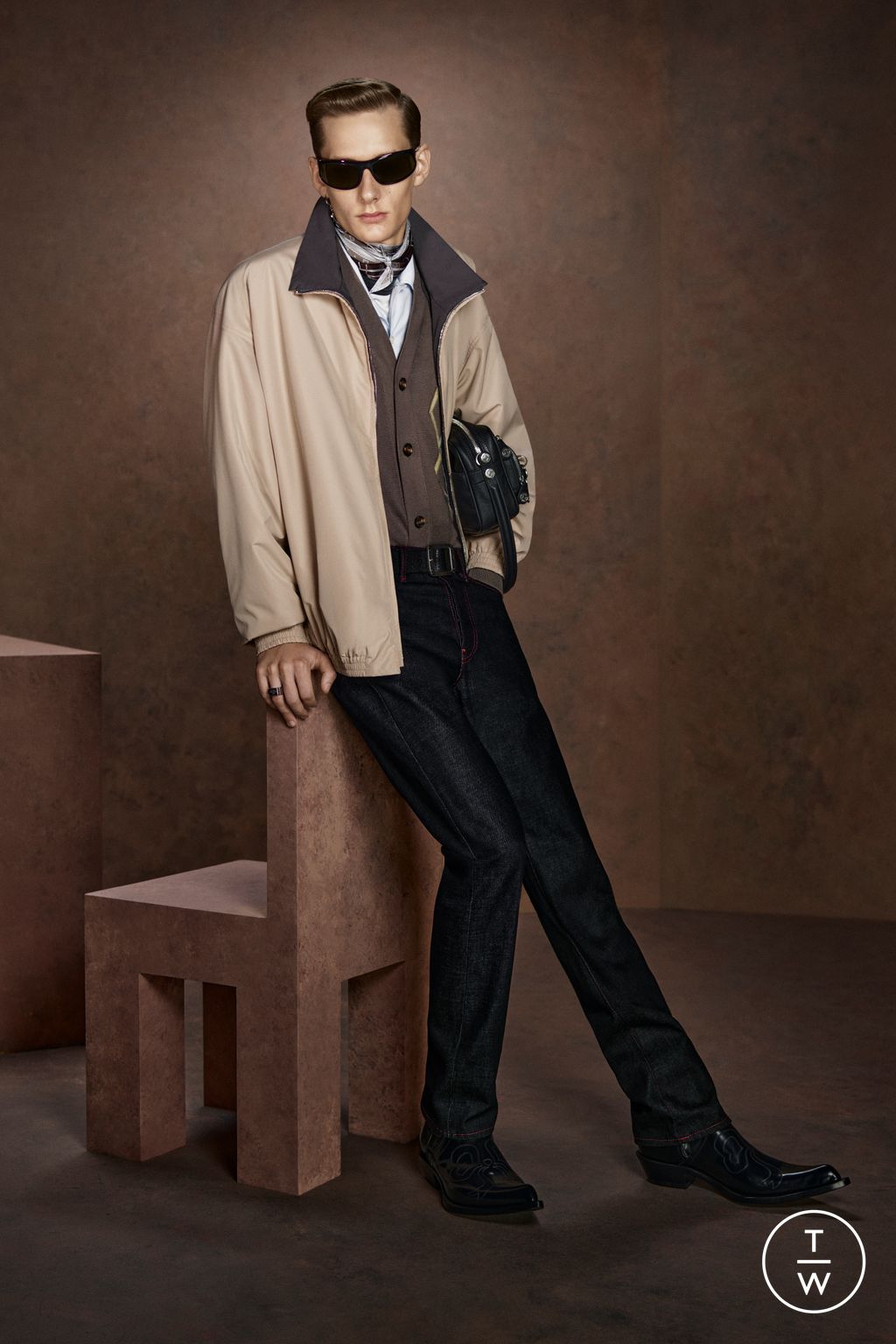 Fashion Week Paris Fall/Winter 2026 look 23 from the Acne Studios collection menswear