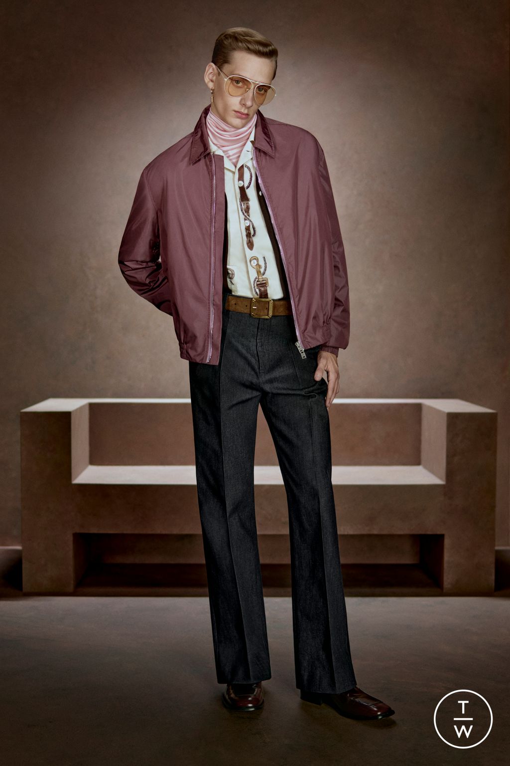 Fashion Week Paris Fall/Winter 2026 look 6 de la collection Acne Studios menswear