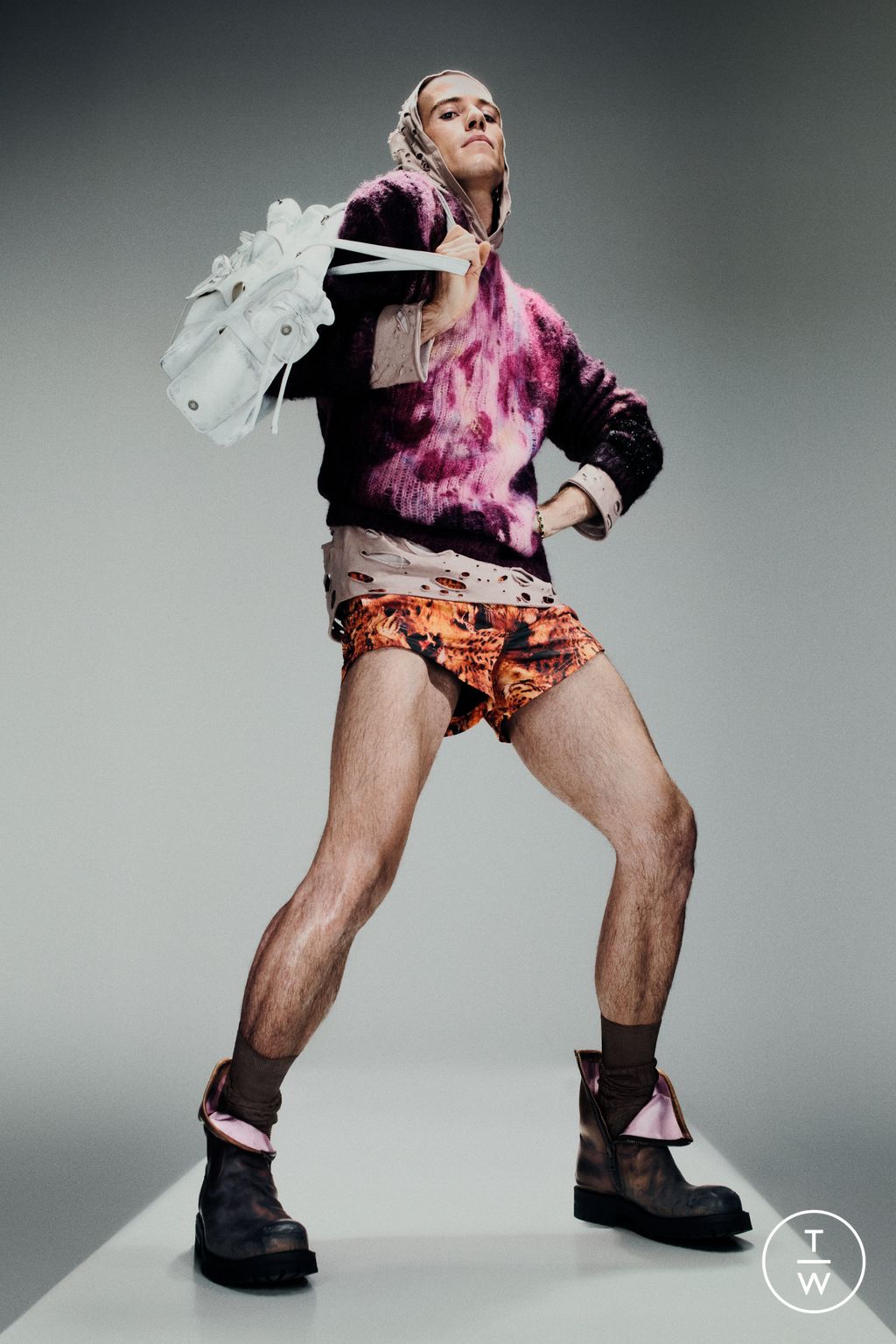 Fashion Week Paris Spring/Summer 2025 look 3 from the Acne Studios collection menswear