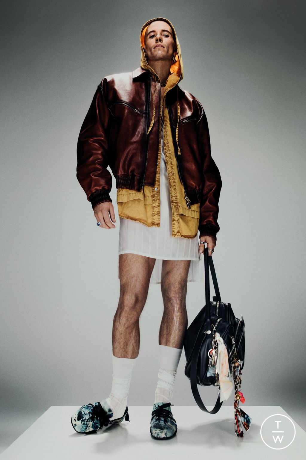 Fashion Week Paris Spring/Summer 2025 look 9 from the Acne Studios collection menswear