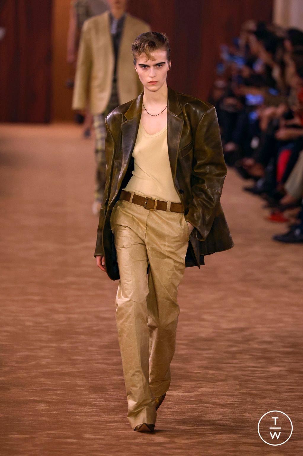 Fashion Week Paris Spring/Summer 2026 look 1 from the Acne Studios collection womenswear