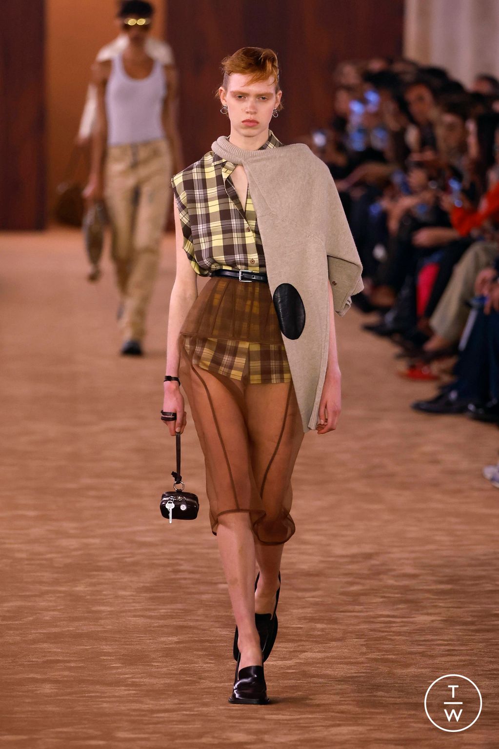 Fashion Week Paris Spring/Summer 2026 look 3 from the Acne Studios collection womenswear