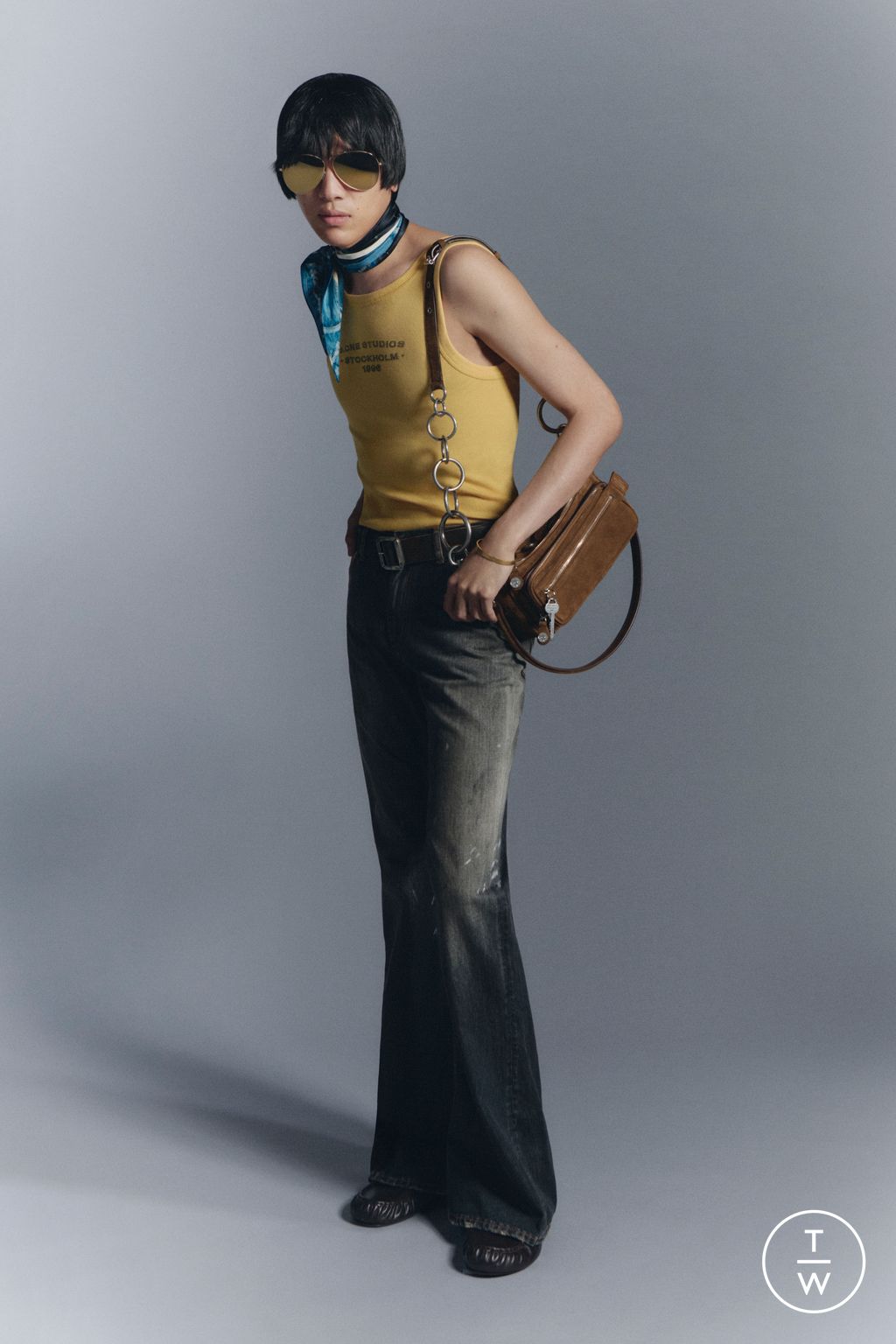 Fashion Week Paris Spring/Summer 2026 look 13 from the Acne Studios collection menswear