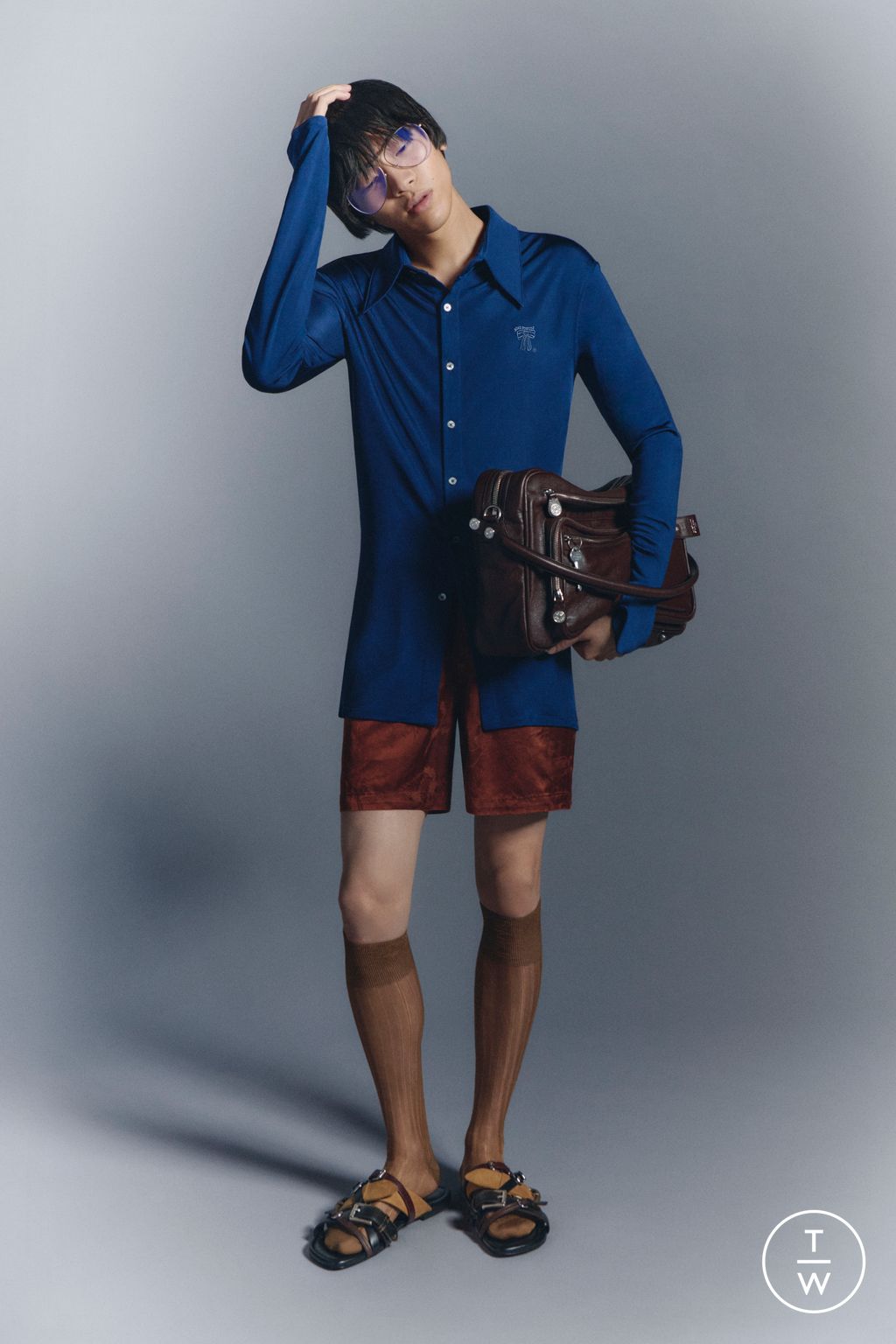Fashion Week Paris Spring/Summer 2026 look 4 from the Acne Studios collection menswear