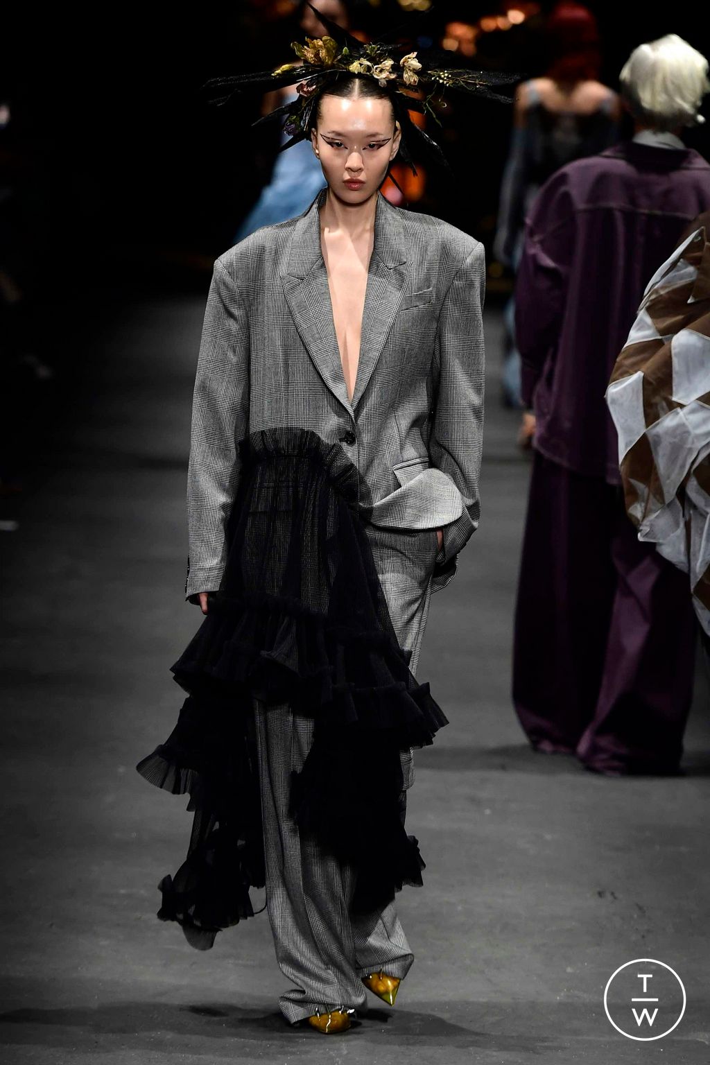 Fashion Week Milan Fall/Winter 2023 look 12 from the Act n°1 collection womenswear