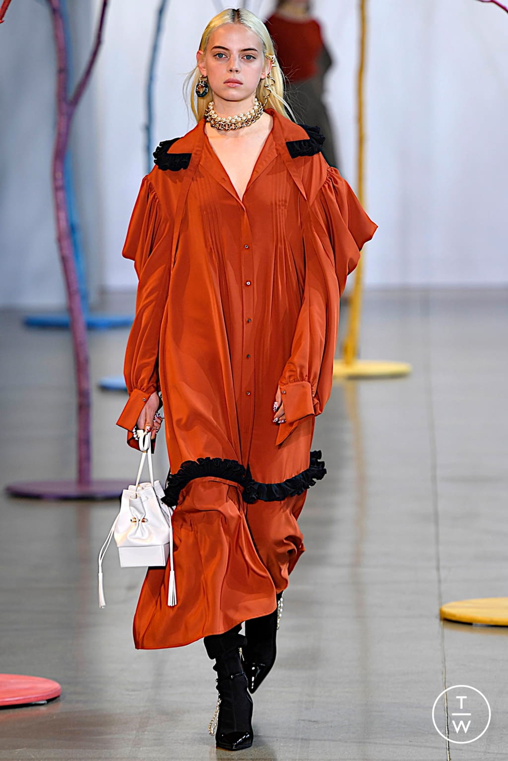 Fashion Week New York Fall/Winter 2019 look 10 from the Adeam collection 女装