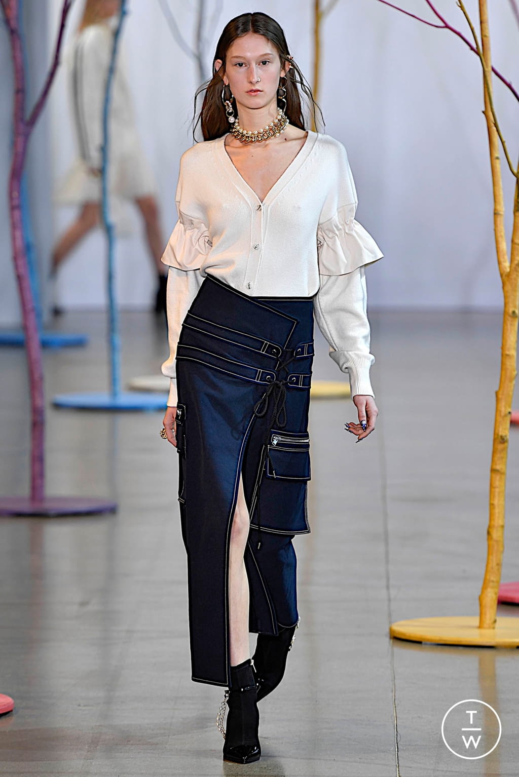 Fashion Week New York Fall/Winter 2019 look 27 from the Adeam collection 女装