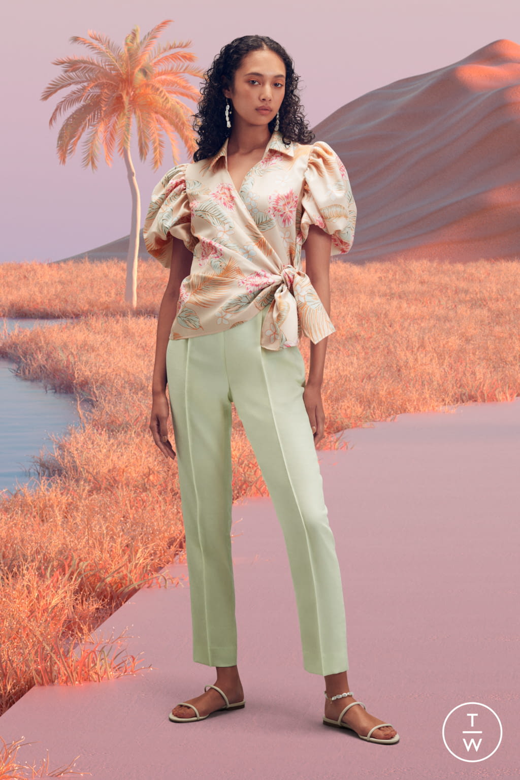 Fashion Week New York Spring/Summer 2022 look 1 de la collection Adeam womenswear