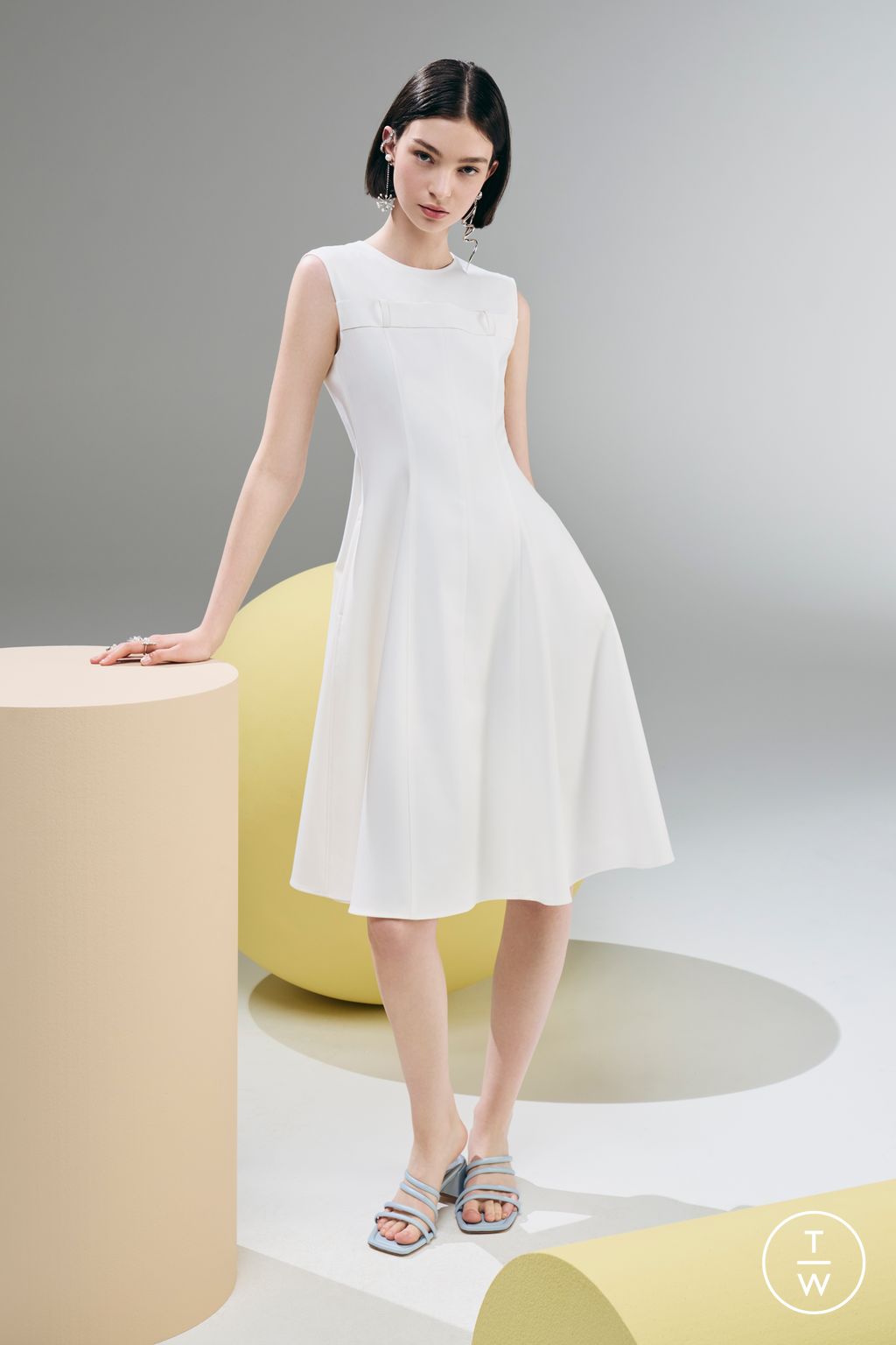Fashion Week New York Resort 2024 look 8 de la collection Adeam womenswear