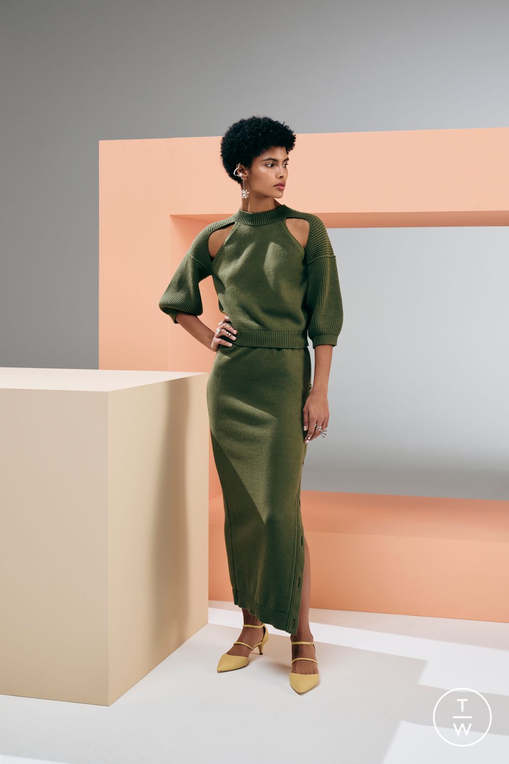 Fashion Week New York Resort 2024 look 13 de la collection Adeam womenswear