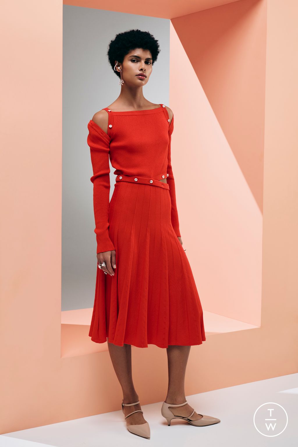 Fashion Week New York Resort 2024 look 16 de la collection Adeam womenswear