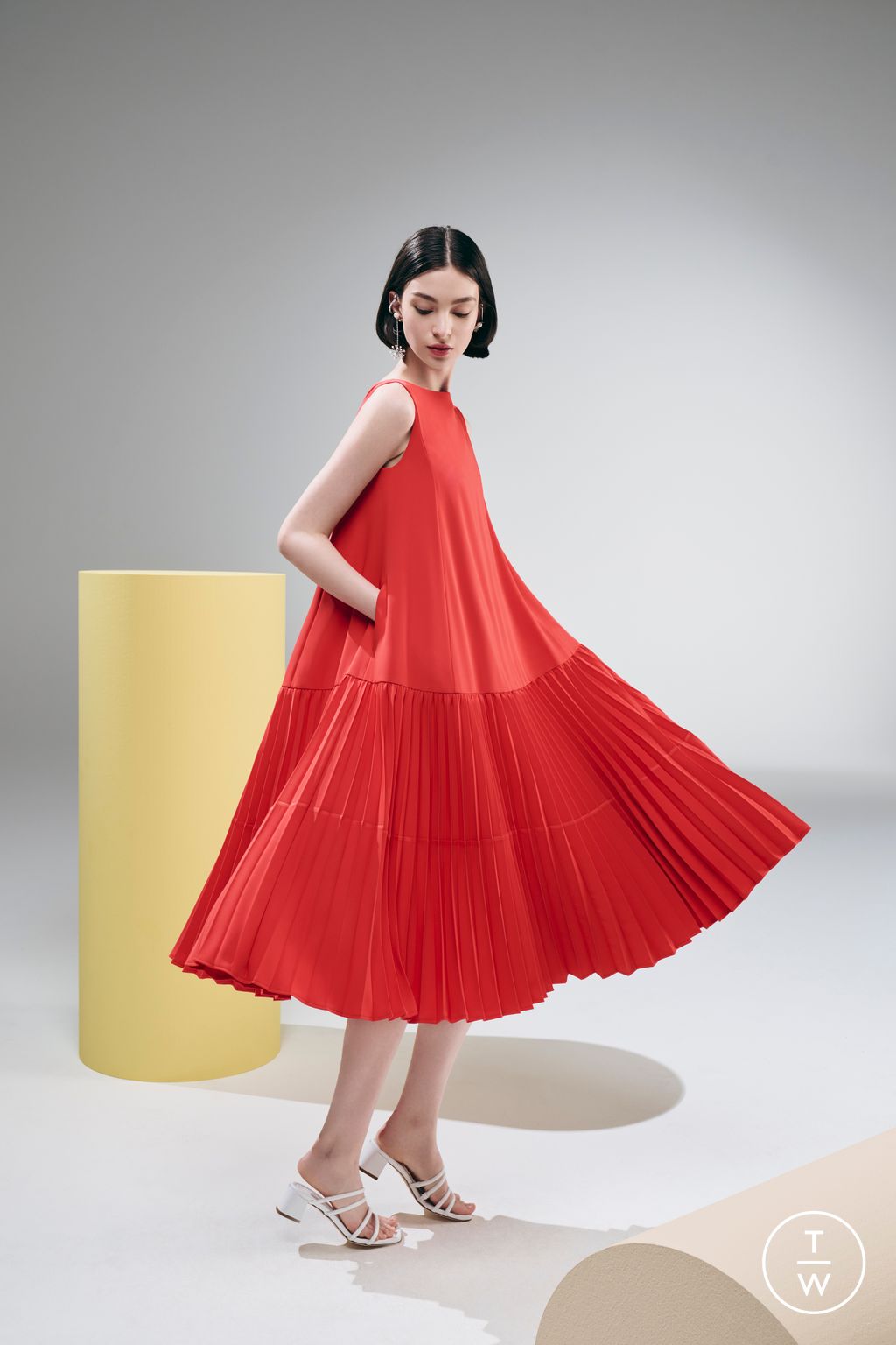 Fashion Week New York Resort 2024 look 19 de la collection Adeam womenswear