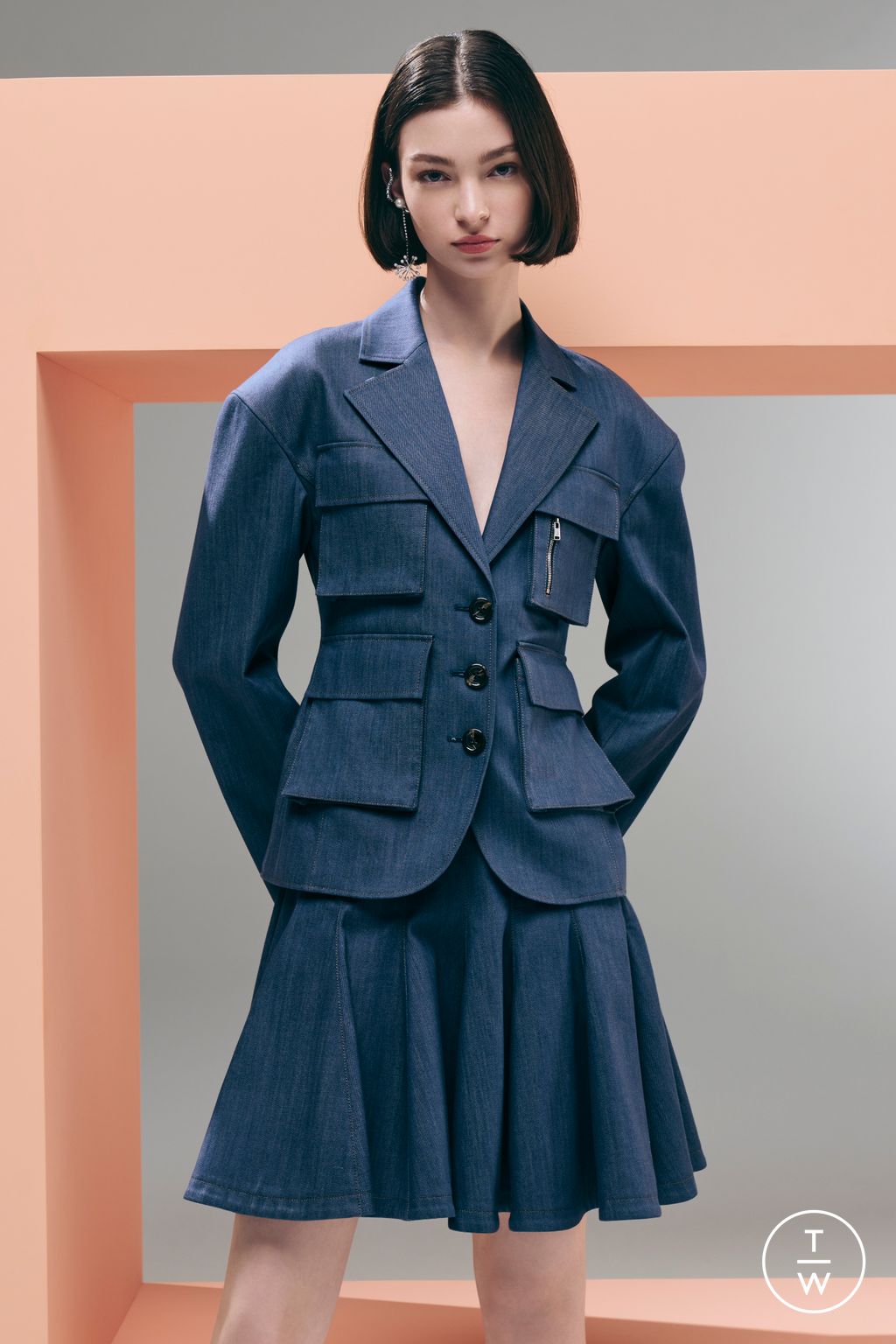 Fashion Week New York Resort 2024 look 21 de la collection Adeam womenswear