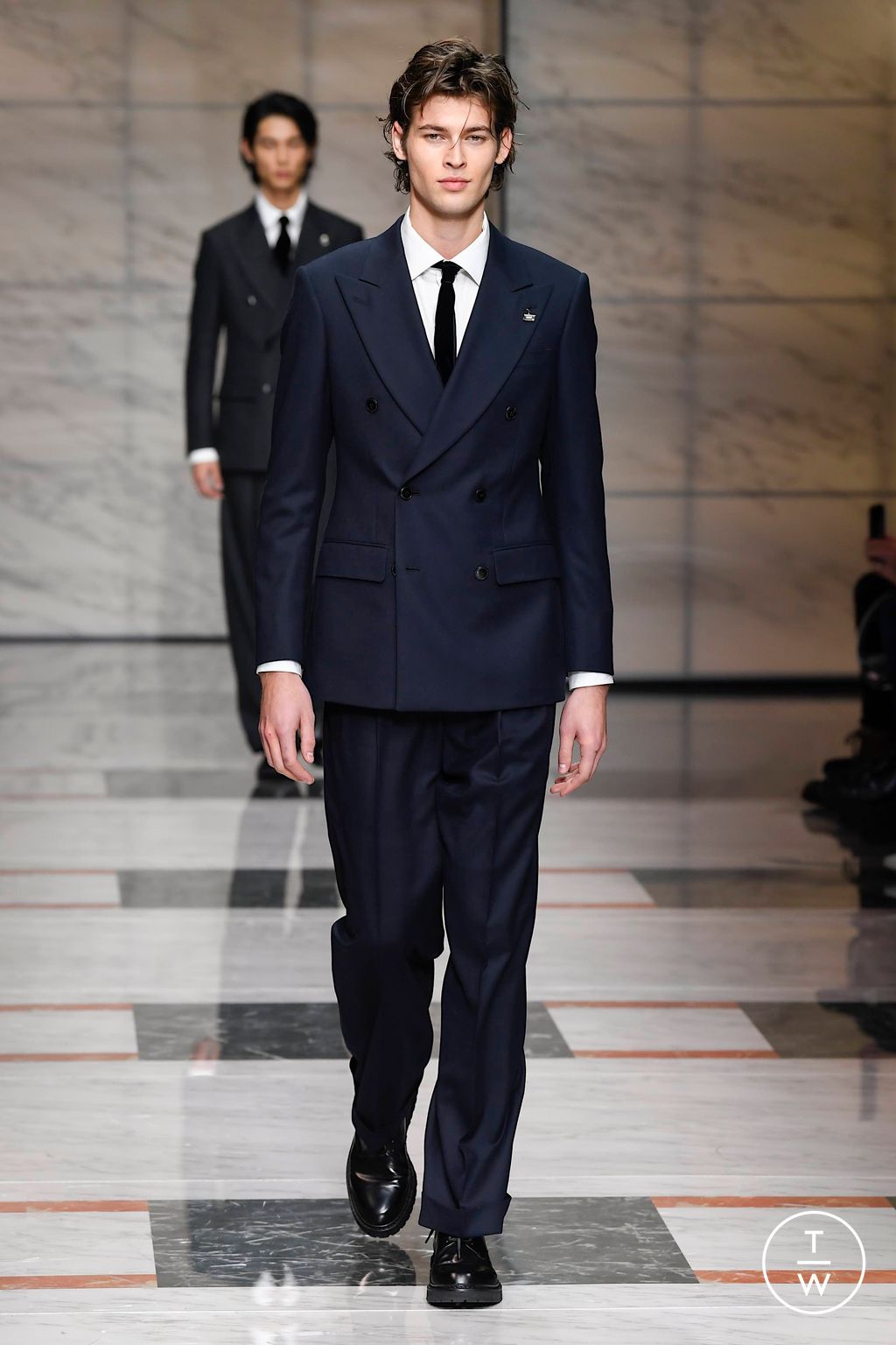 Fashion Week Milan Fall/Winter 2023 look 52 from the Giorgio Armani collection menswear