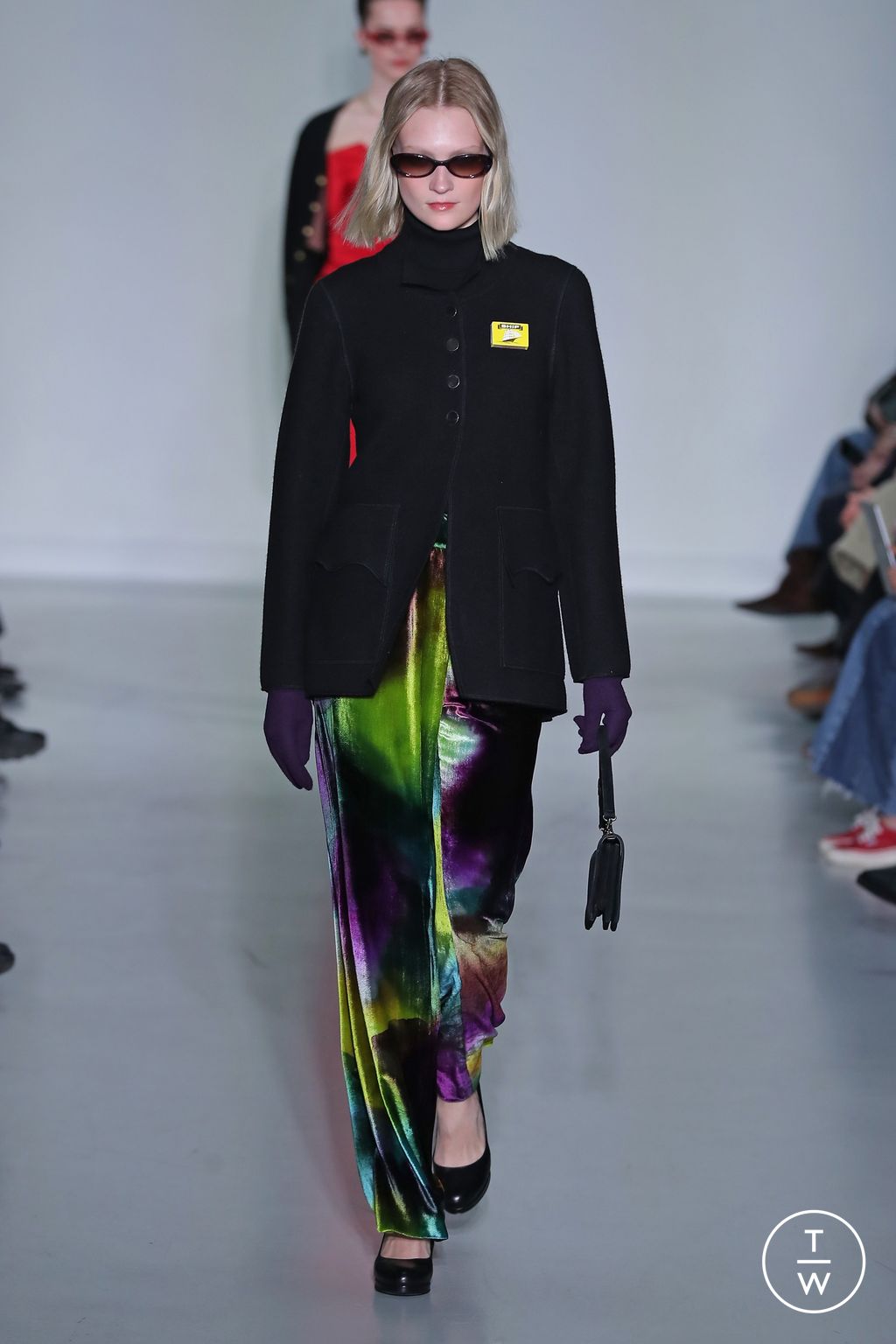 Fashion Week Paris Fall/Winter 2026 look 42 from the Agnès B collection womenswear