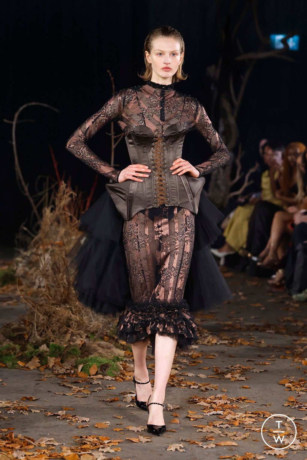 Fashion Week London Fall/Winter 2026 look 34 from the Agro Studio collection womenswear