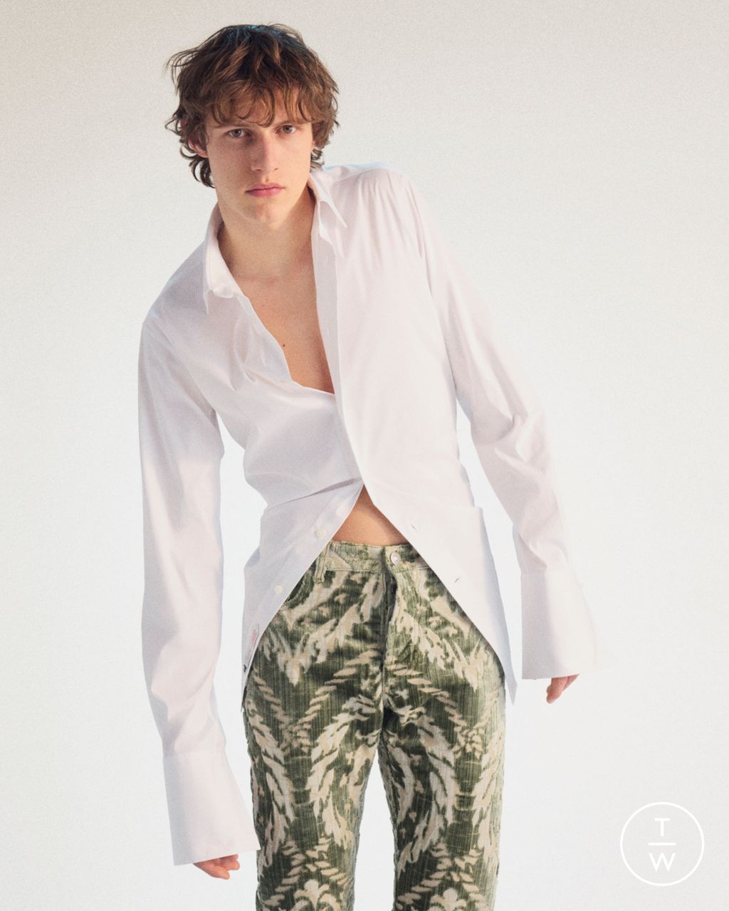 Fashion Week Paris Fall/Winter 2026 look 12 from the Lanvin collection 男装