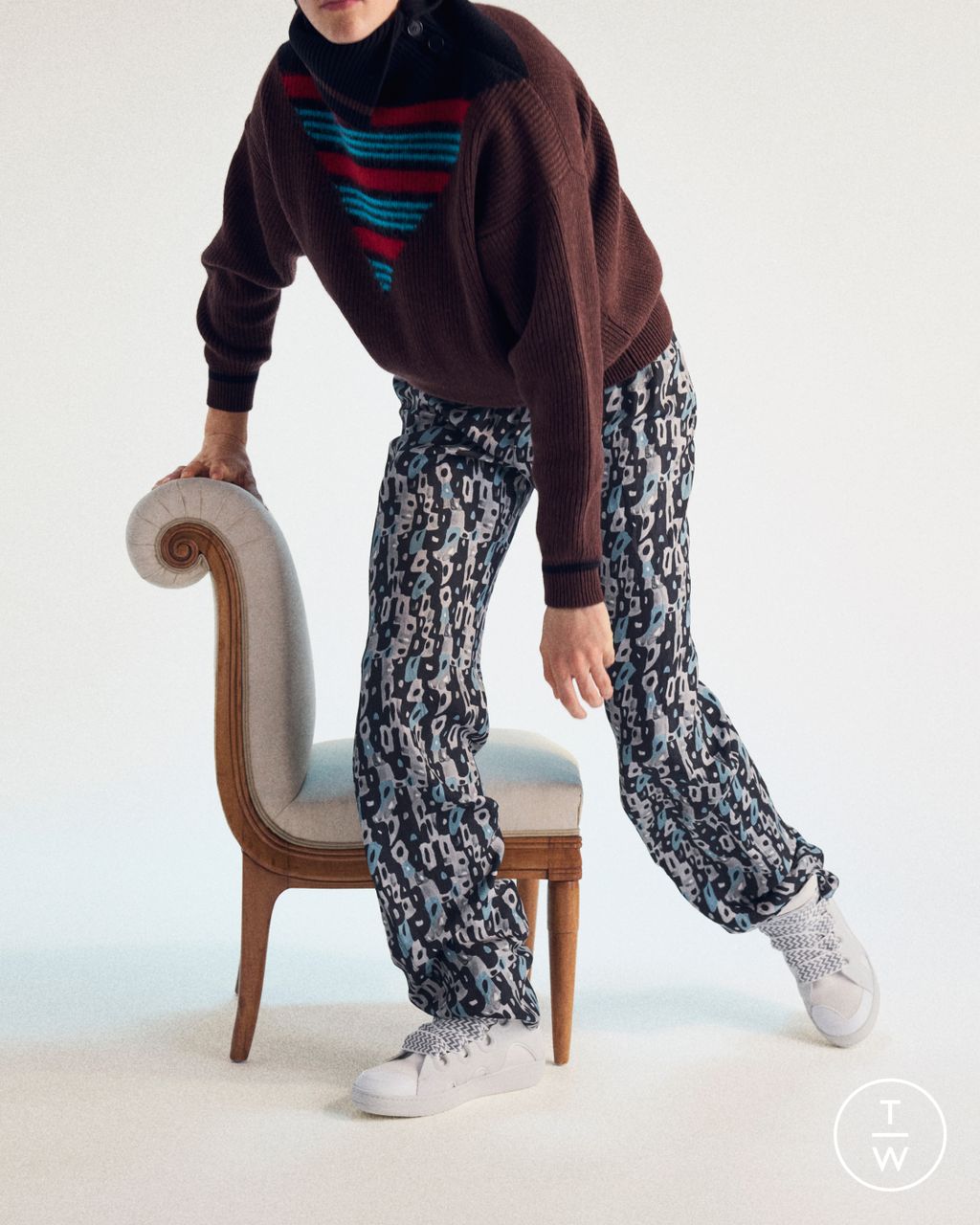 Fashion Week Paris Fall/Winter 2026 look 16 de la collection Lanvin menswear