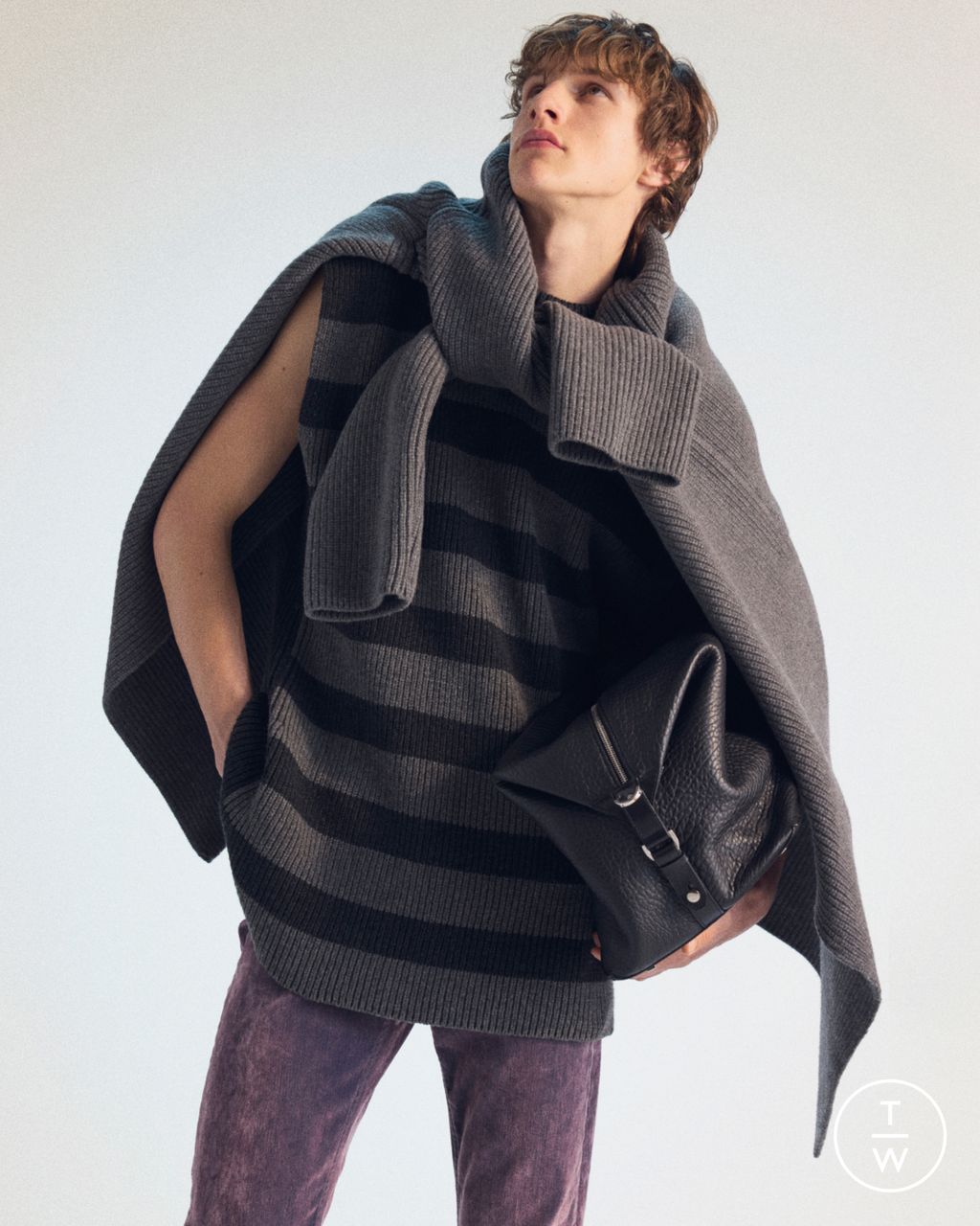 Fashion Week Paris Fall/Winter 2026 look 19 de la collection Lanvin menswear