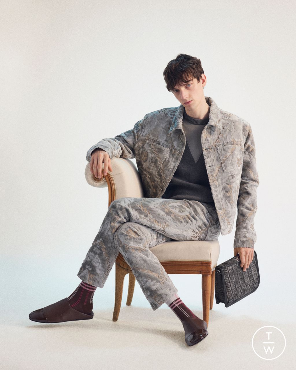 Fashion Week Paris Fall/Winter 2026 look 21 de la collection Lanvin menswear