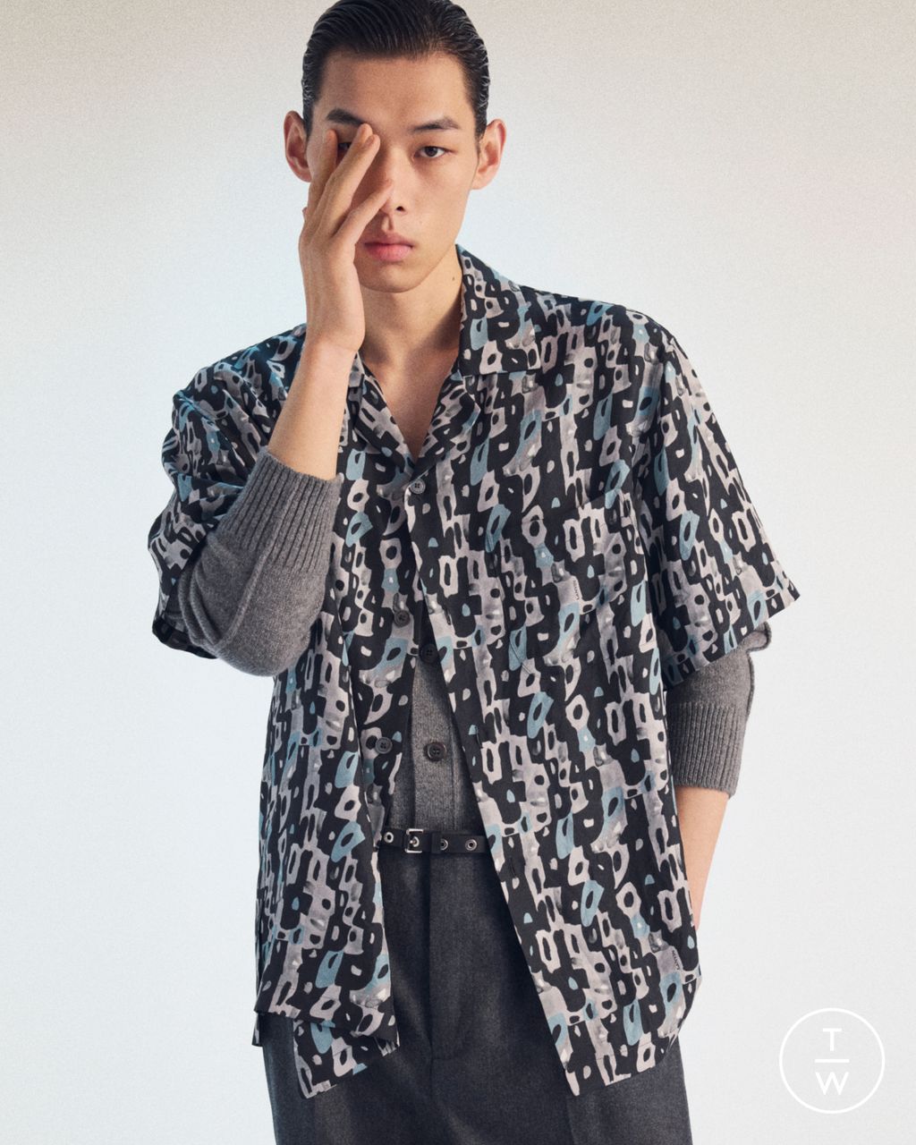 Fashion Week Paris Fall/Winter 2026 look 2 de la collection Lanvin menswear