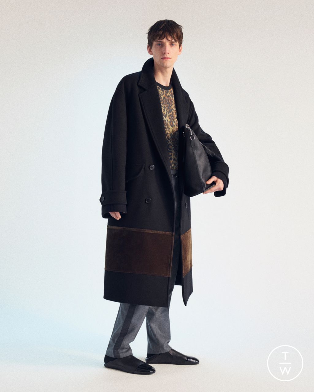 Fashion Week Paris Fall/Winter 2026 look 5 de la collection Lanvin menswear