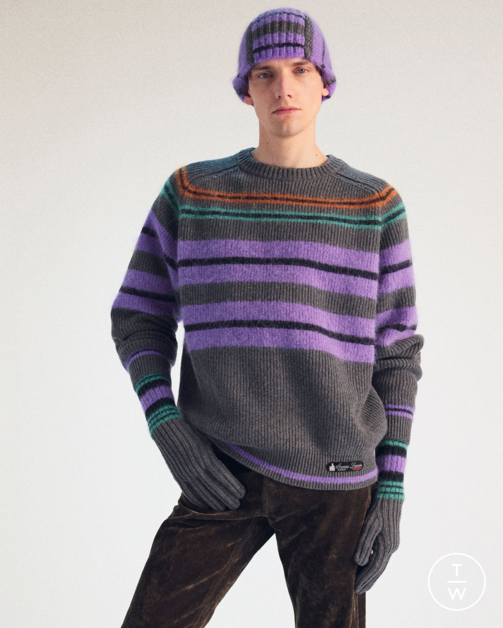 Fashion Week Paris Fall/Winter 2026 look 7 from the Lanvin collection menswear