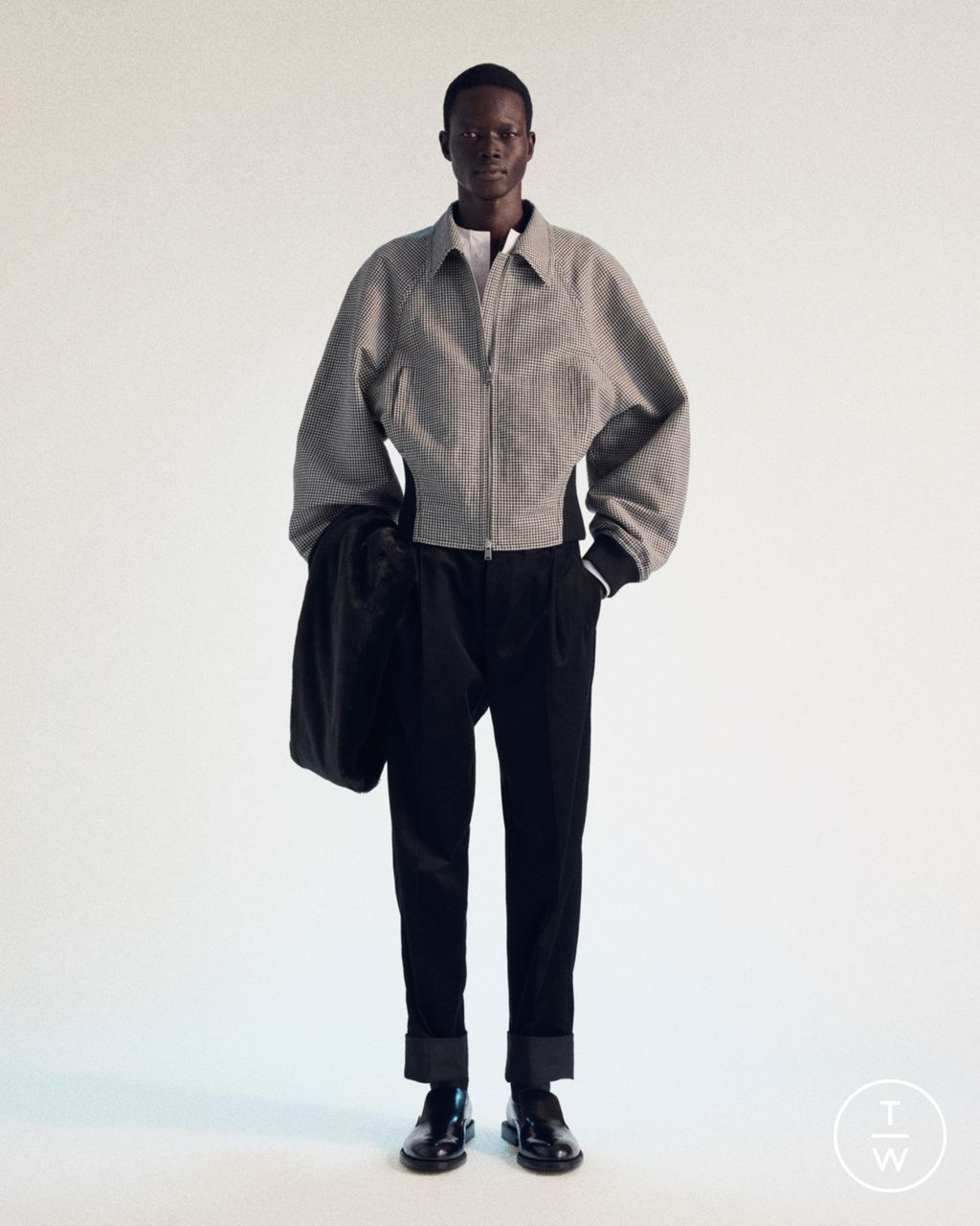 Fashion Week Paris Fall/Winter 2026 look 9 de la collection Lanvin menswear