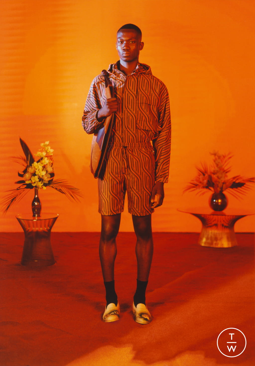 Fashion Week London Spring/Summer 2022 look 15 from the Ahluwalia collection menswear