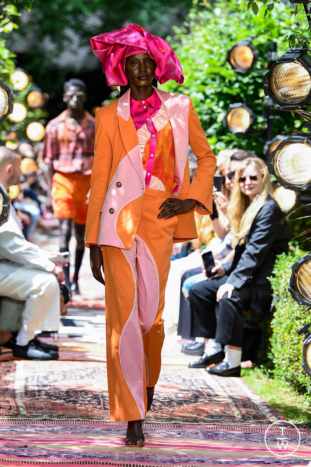 Fashion Week London Spring/Summer 2023 look 5 from the Ahluwalia collection menswear