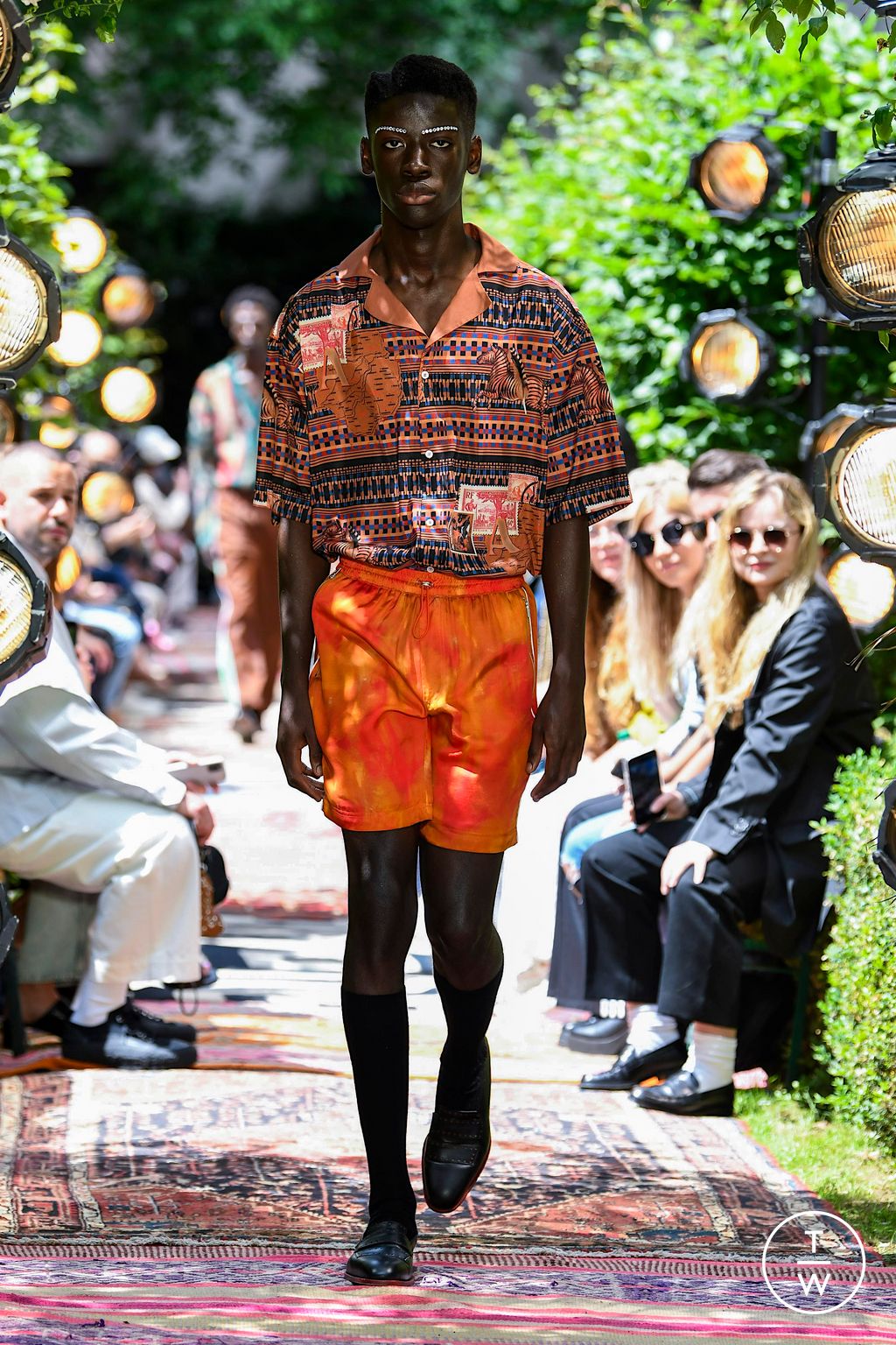 Fashion Week London Spring/Summer 2023 look 6 from the Ahluwalia collection menswear